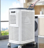 Rolling Laundry Basket with Wheels F251 - Image 6