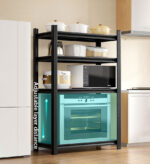 5-Layer Heavy-duty Metal Shelves Black F34 - Image 5