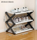 Large capacity simple folding shoe rack F253 - Image 7