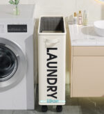 Collapsible Laundry Hamper with Wheels F9 - Image 5