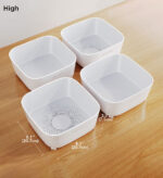 4 Pieces Portable Drain Basket for Draining Vegetables Fruits Z25 - Image 8