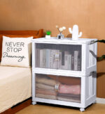 Large-Capacity Folding Storage Bins With Lids and Wheels - Image 6