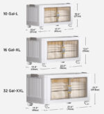 Large-Capacity Folding Storage Bins With Lids and Wheels - Image 11